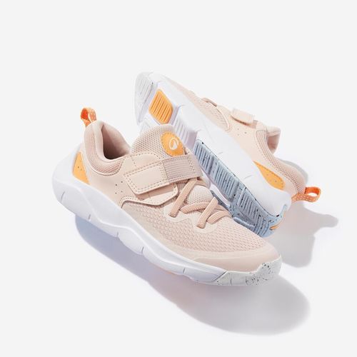 Chaussures à scratch et lacets élastiques légères enfant, Playful Fast Rose